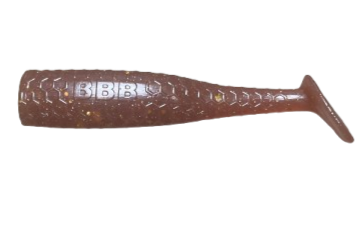 Root Beer 4'' Goliath Paddletail (HANDMADE)