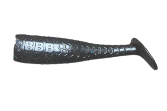 Black 4.0 Goliath 4'' Goliath Paddletail (HANDMADE)