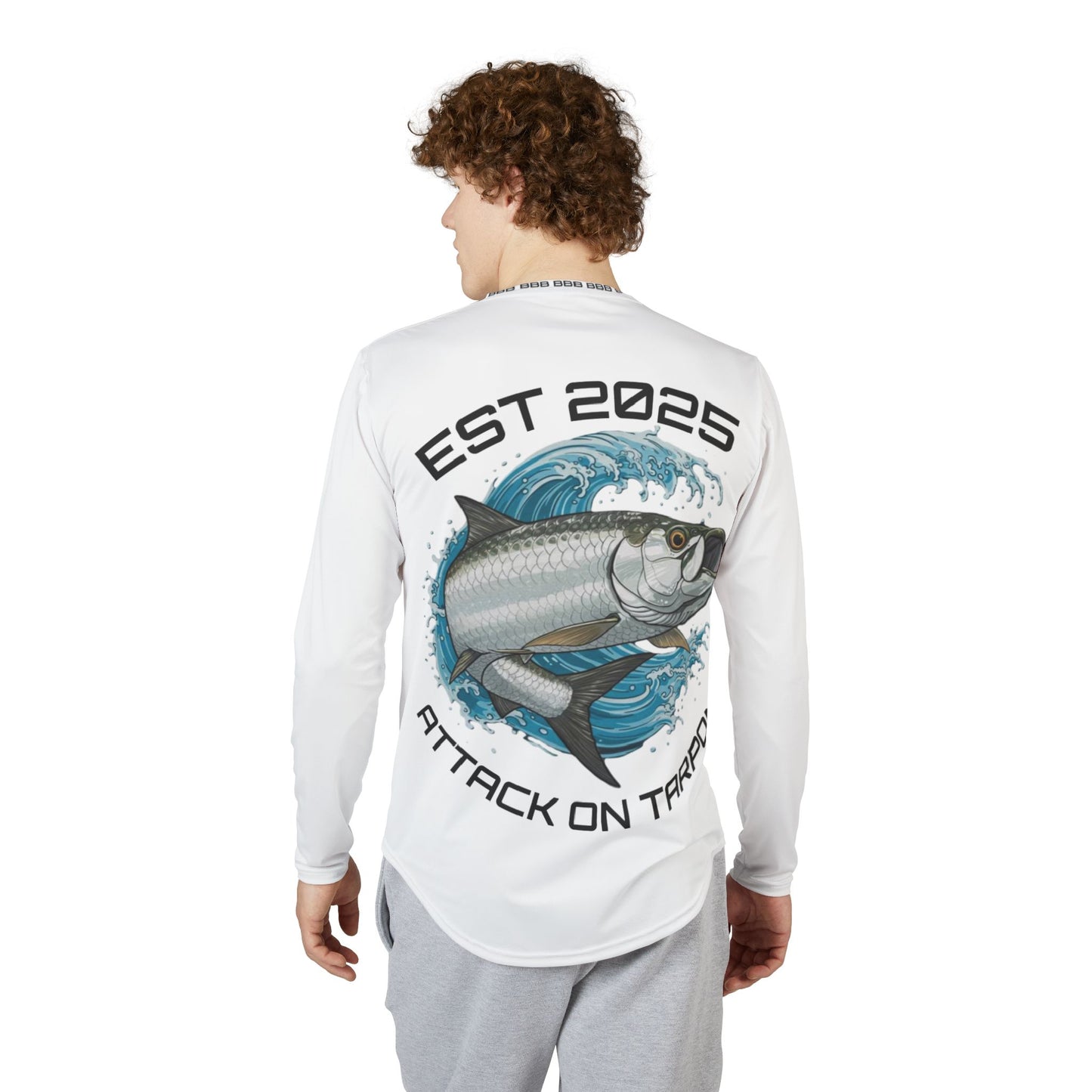 Baiters' Better Baits Attack On Tarpon Long Sleeve Outdoor T-Shirt UV