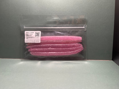 Bubblegum Pink Finesse Worm Pack (HANDMADE)