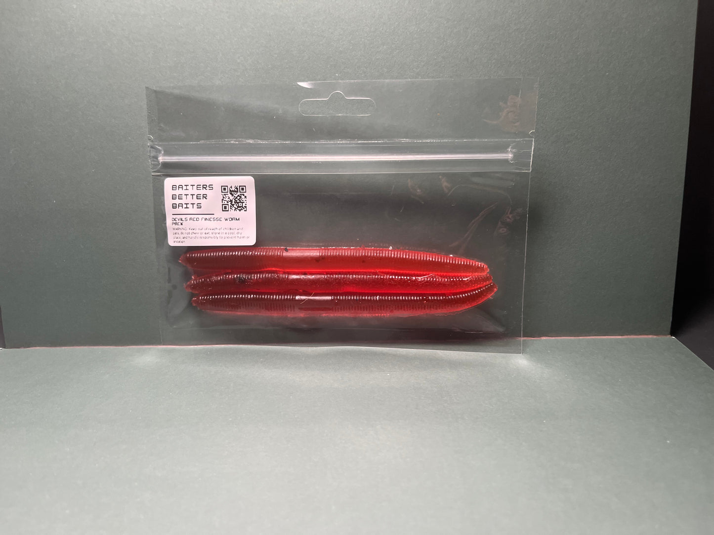 Devils Red Finesse Worm Pack (HANDMADE)