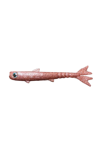 Bubblegum Pink 5" Double Tail (HANDMADE)