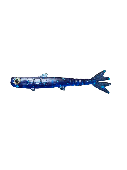 Lunar Blue 5" Double Tail (HANDMADE)